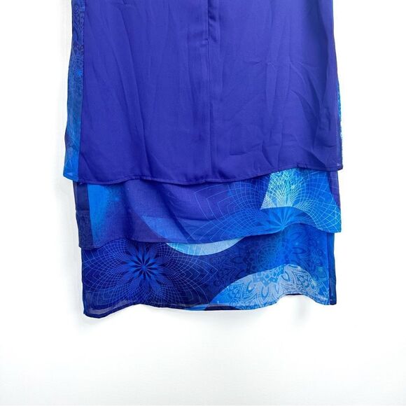 Desigual Layered Blue Tunic dress Sz 36 EU - Picture 8 of 15